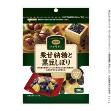 栗甘納糖と黒豆しぼり（北海道産黒大豆使用）