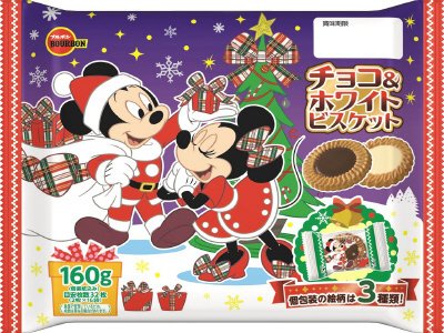 ディズニー／チョコ＆ホワイトビスケット（クリスマス）