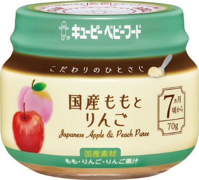 こだわりのひとさじ　国産ももとりんご
