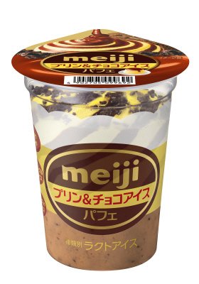 プリン＆チョコアイスパフェ