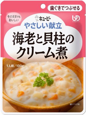 やさしい献立　海老と貝柱のクリーム煮