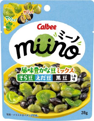 ｍｉｉｎｏ風味豊かな豆ミックスそら豆えだ豆黒豆しお味