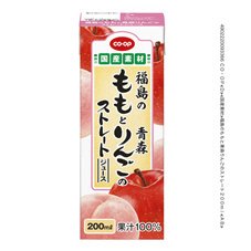 福島のももと青森りんごのストレート