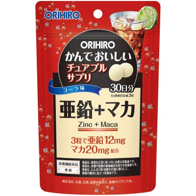 かんでおいしいチュアブルサプリ　亜鉛＋マカ