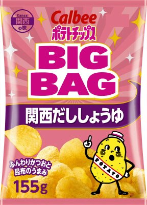 ＢＩＧＢＡＧポテトチップス関西だししょうゆ