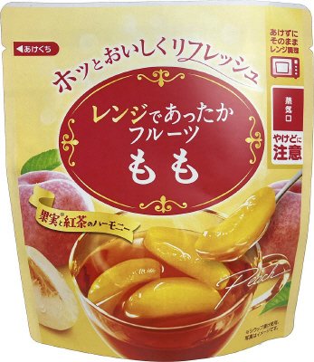 レンジであったかフルーツ もも