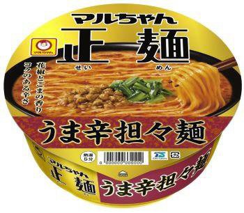 マルちゃん正麺　カップ　うま辛担々麺
