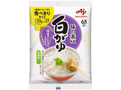 「味の素ＫＫおかゆ」白がゆ　１７０ｇ　３食入