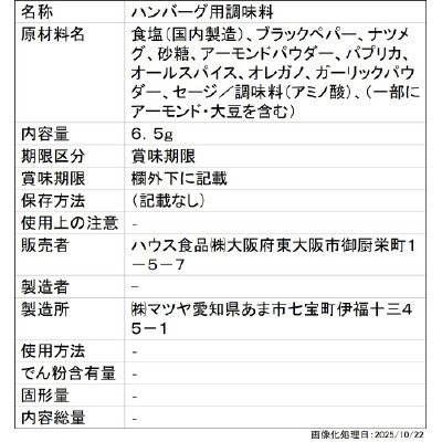 ＧＡＢＡＮシーズニング　ハンバーグ
