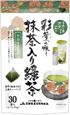 彩葉の便り　抹茶入り緑茶　（ティーバッグ）