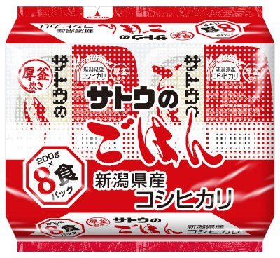 サトウのごはん　新潟県産コシヒカリ　８食パック