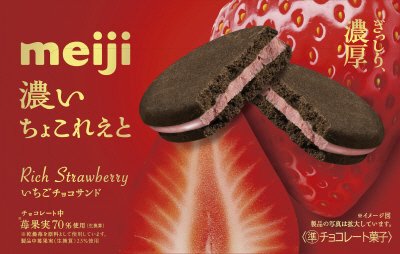 濃いちょこれえと苺チョコサンド