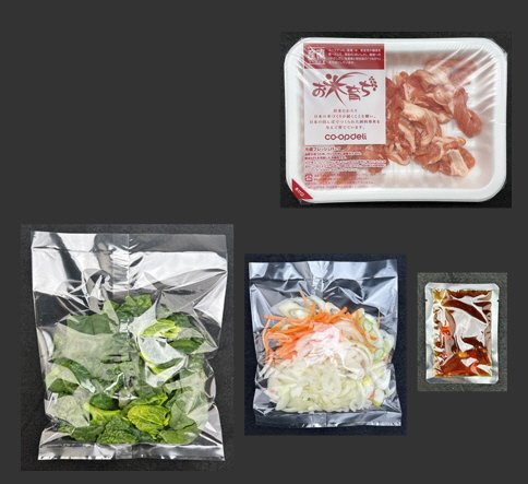 千葉県産ちぢみほうれん草とお米育ち豚のバター醤油炒め