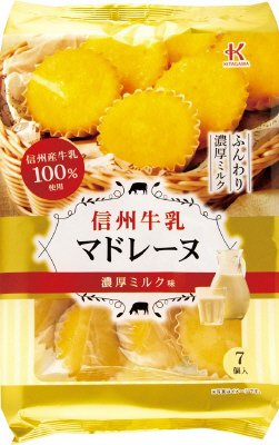 信州牛乳マドレーヌ　濃厚ミルク味