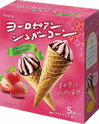 ヨーロピアンシュガーコーン　ストロベリー