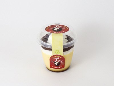 プチ　クリームぜんざい風プリン