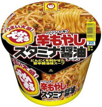 でかまる　バリシャキ！辛もやしスタミナ醤油ラーメン