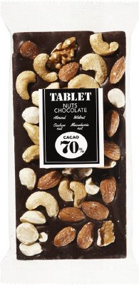 ４種のナッツとカカオ７０％の割れチョコレート