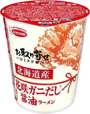 お取り寄せＮＩＰＰＯＮ　北海道産花咲ガニだし醤油ラーメン