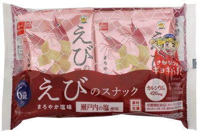 素材市場えびのスナックまろやか塩味６袋入り