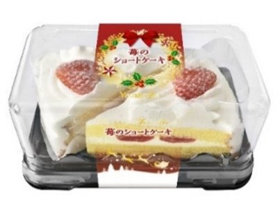 クリスマス　苺のショートケーキ
