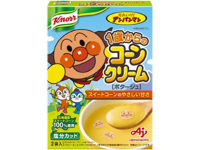 「クノール®　それいけ！アンパンマンスープ」１歳からのコーンクリーム（２袋入）