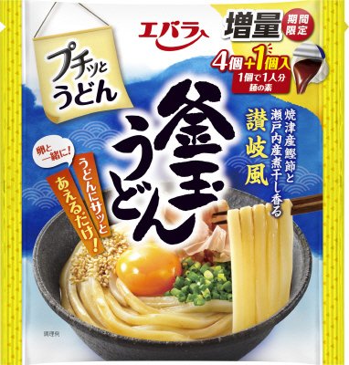 プチッとうどん　釜玉うどん　増量タイプ