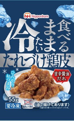 冷たいまま食べるたれづけ鶏皮甘辛醤油だれ