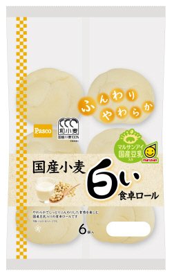 国産小麦　白い食卓ロール６個入