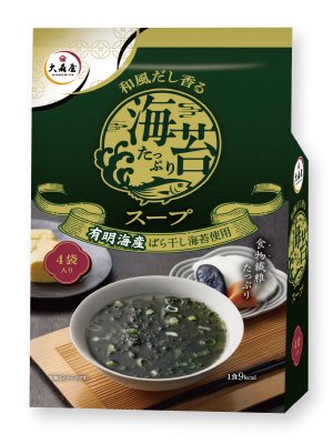 和風だし香る海苔たっぷりスープ