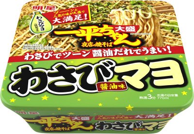 一平ちゃん夜店の焼そば大盛　わさびマヨ醤油味　ケース