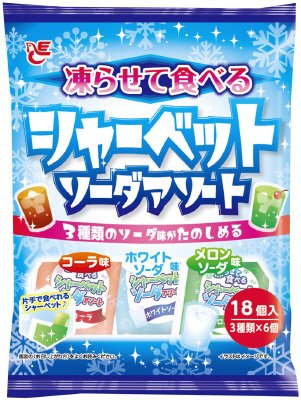 １８個凍らせて食べるシャーベット　ソーダアソート