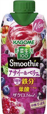 野菜生活１００　Ｓｍｏｏｔｈｉｅ　アサイー＆ベリーｍｉｘ
