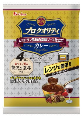 プロクオリティ　カレー　４袋入り　贅沢な濃厚