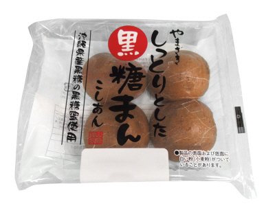 しっとりとした黒糖まん　こしあん