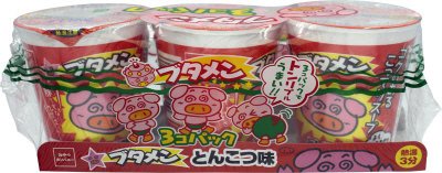ブタメンとんこつ味３個パック