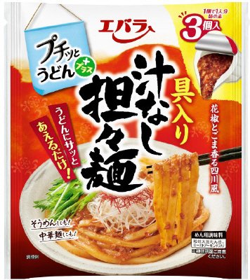 プチッとうどんプラス具入り汁なし担々麺
