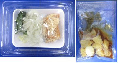 鶏の竜田揚げと味染み大根の生姜煮