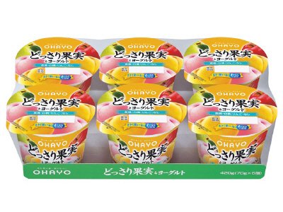 どっさり果実とヨーグルト
