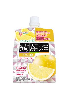 クラッシュタイプの蒟蒻畑プラスグレープフルーツ味