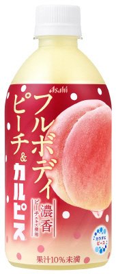 フルボディピーチ＆カルピス（Ｒ）　ＰＥＴ４８０ｍｌ