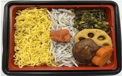 国産しらすと辛子明太子の高菜ご飯弁当