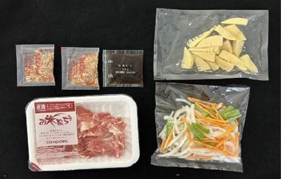 かつお節香る！九州産穂先たけのことお米育ち豚の旨だし煮