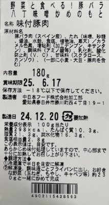 野菜と食べる！豚バラ八丁味噌炒めのもと