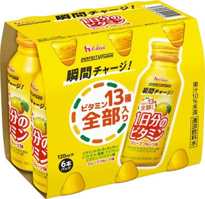 ＰＥＲＦＥＣＴ　ＶＩＴＡＭＩＮ　１日分のビタミン　グレープフルーツ味　ボトル缶