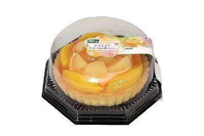ひなまつり花咲く2種の桃タルト