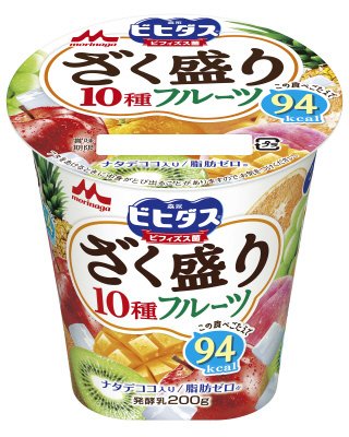 ビヒダスヨーグルト　ざく盛りフルーツ