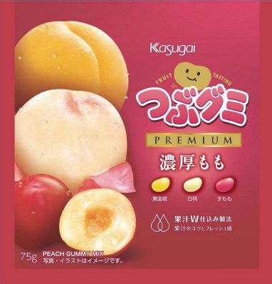 つぶグミＰＲＥＭＩＵＭ濃厚もも