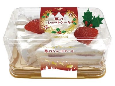 クリスマス　苺のショートケーキ