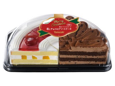 苺とチョコのアソートケーキ
